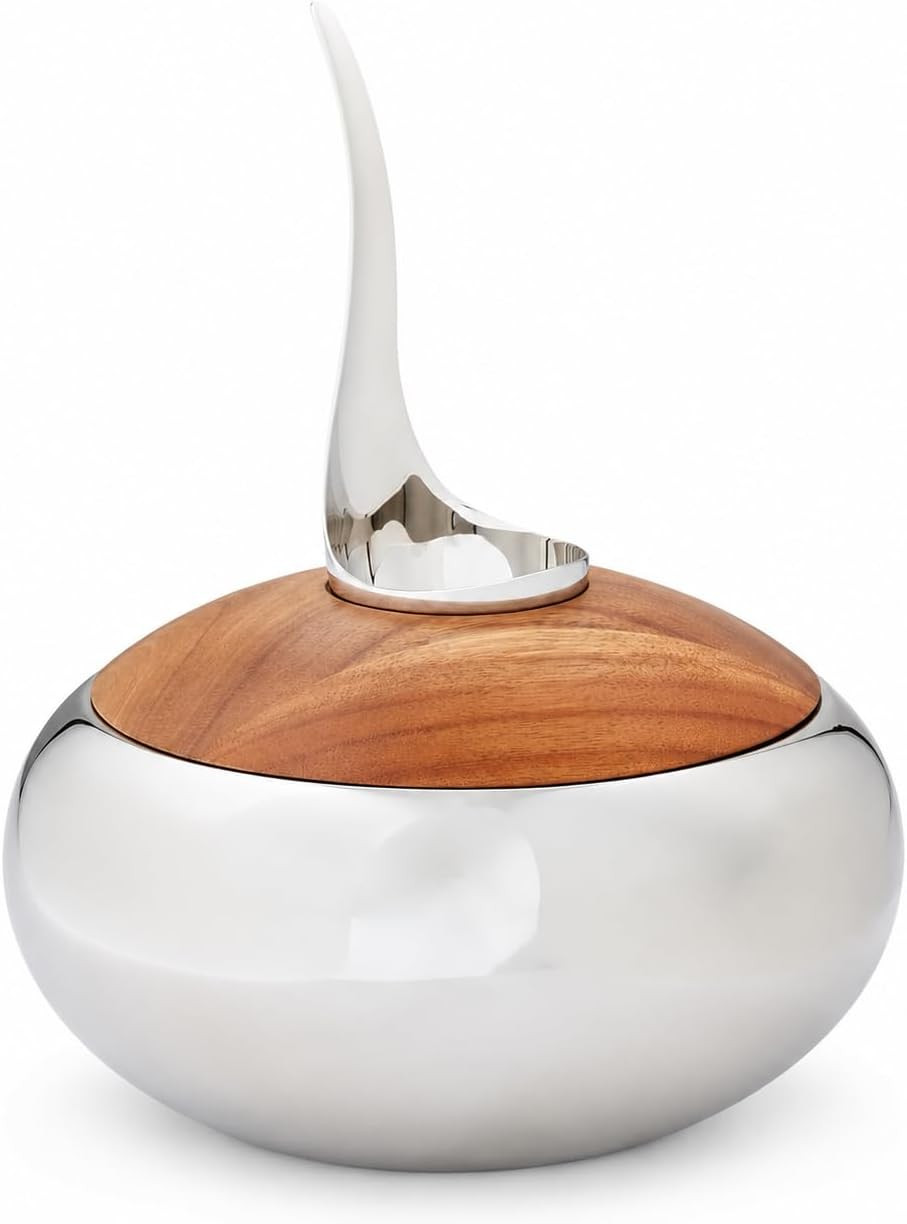 Nambe Scoop Ice Bucket | Insulated Ice Bucket with Lid and Ice Scoop | Stainless Nambe Scoop Ice Bucket | Insulated Ice Bucket with Lid and Ice Scoop | Stainless