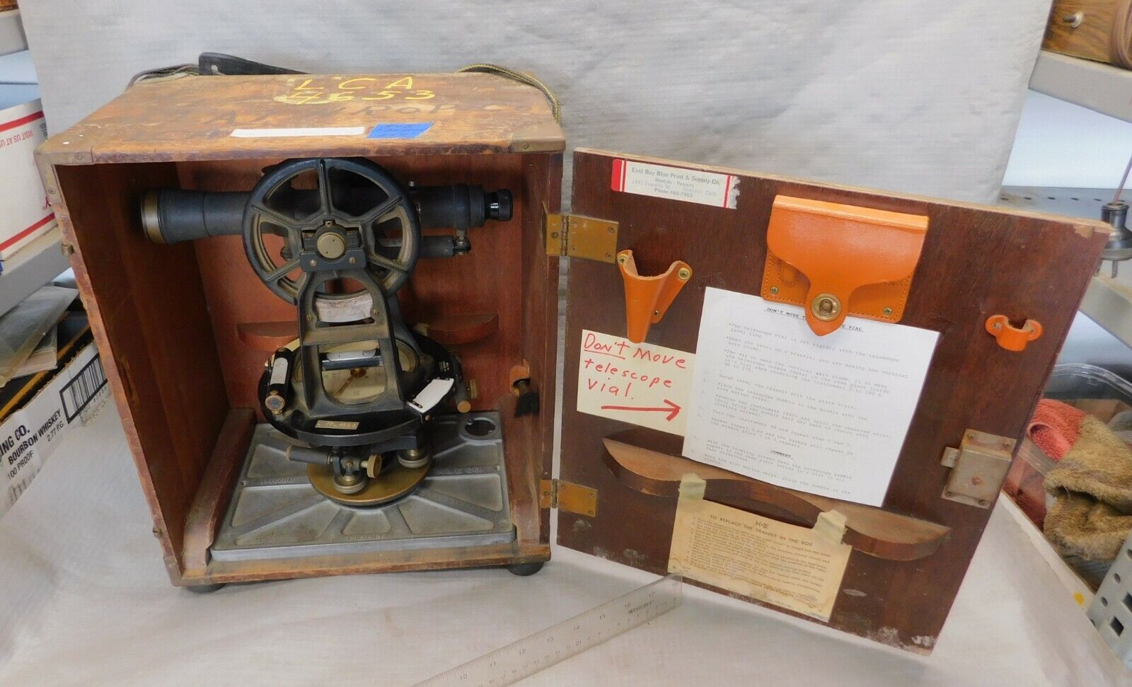 K & E / Keuffel & Esser Paragon Transit     Vintage Surveying Instrument