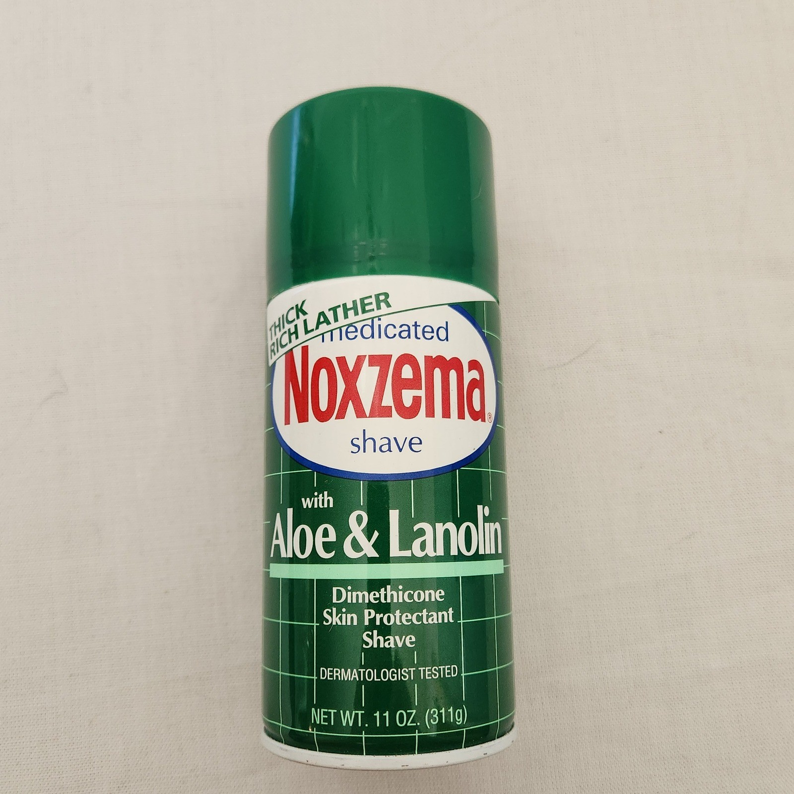 Vintage 1993 Noxzema Medicated Shave Cream Aloe & Lanolin 11oz Prop Collectible