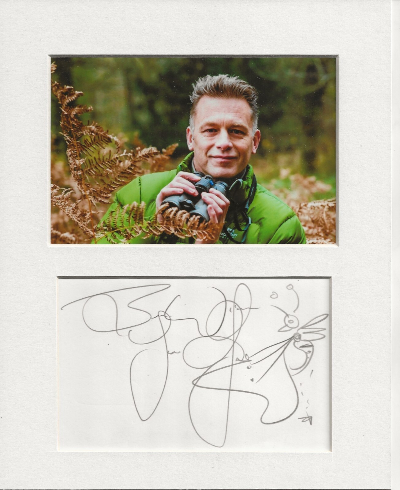 Chris Packham naturalist signed genuine authentic autograph signature UACC RD