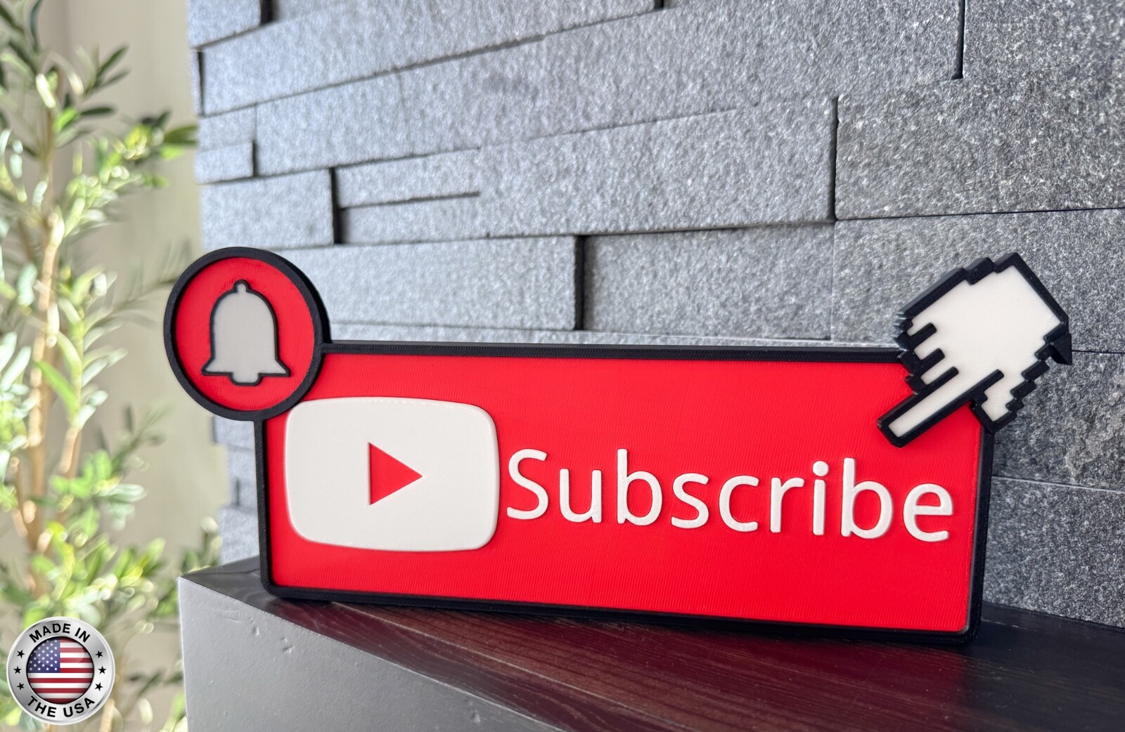 YouTube Subscribe Button Sign Bell Cursor 3 Piece Creator Set