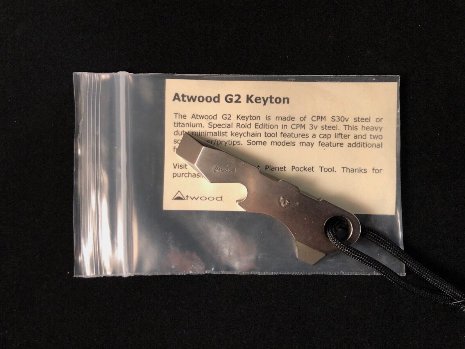 Peter Atwood G2 Roid Keyton Stamped CPM S30v Steel must-have EDC Brand NEW
