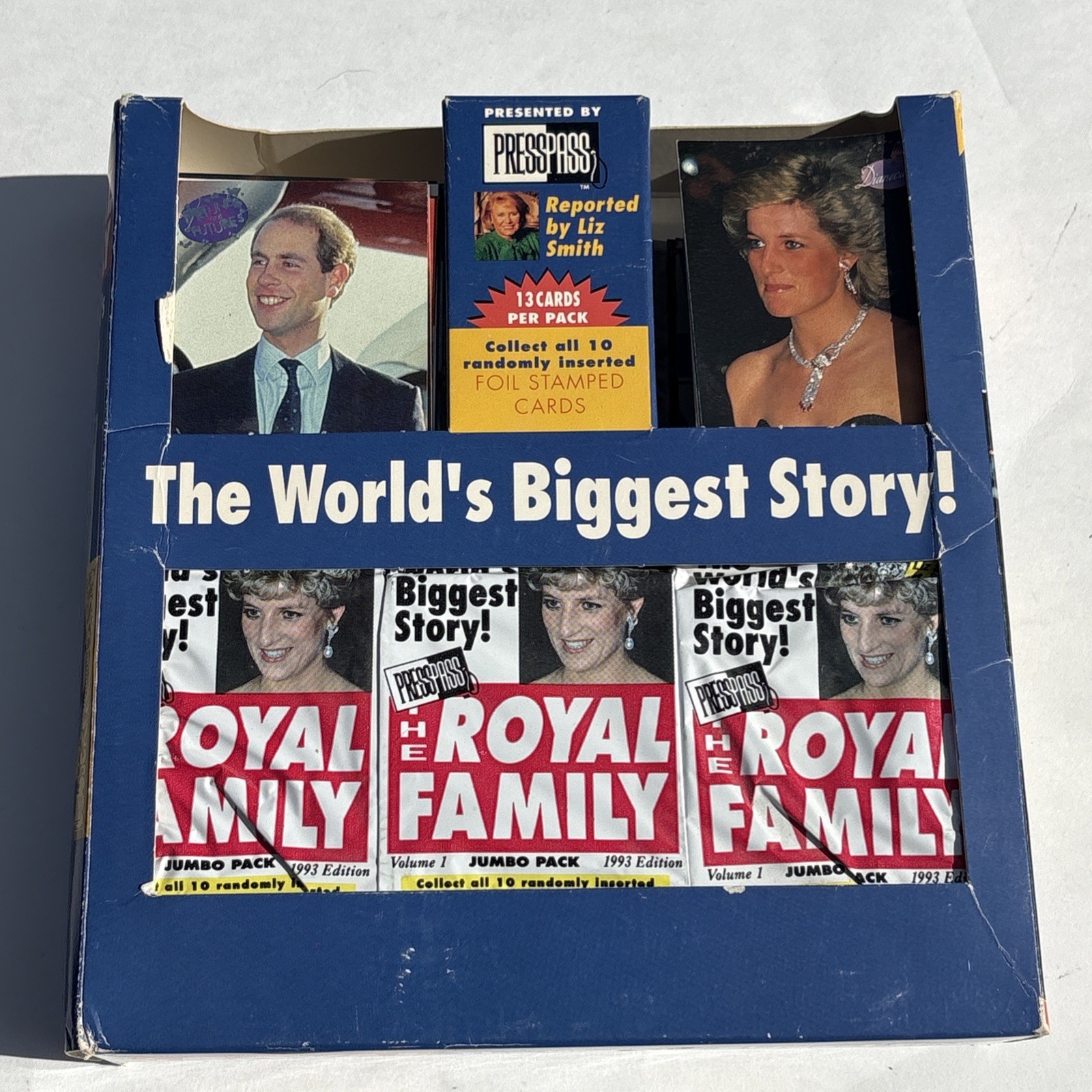 1993 Press Pass Royal Family Trading Cards 50 Packs Opened Box 30 Sealed 1993 Press Pass Royal Family Trading Cards 50 Packs Opened Box 30 Sealed