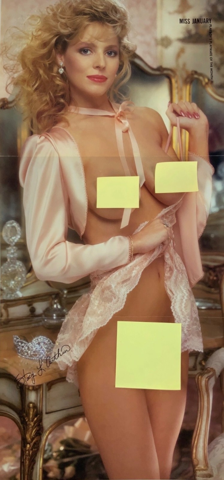 Playboy 1991 Miss January Stacy Leigh Arthur Centerfold pin up