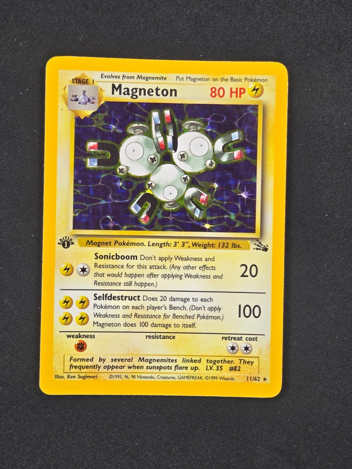 Magneton 1st Edition Fossil #11 Excellent