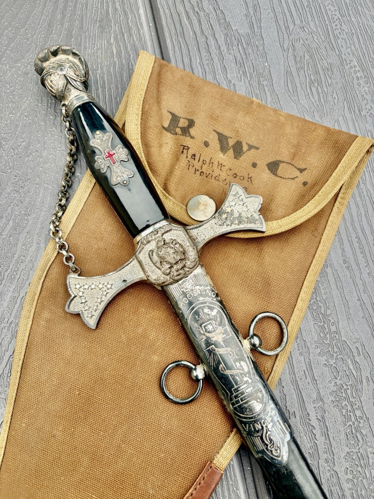 Vintage Masonic Knights Templar St Johns Commandery # 1 Sword GREAT CONDITION Vintage Masonic Knights Templar St Johns Commandery # 1 Sword GREAT CONDITION
