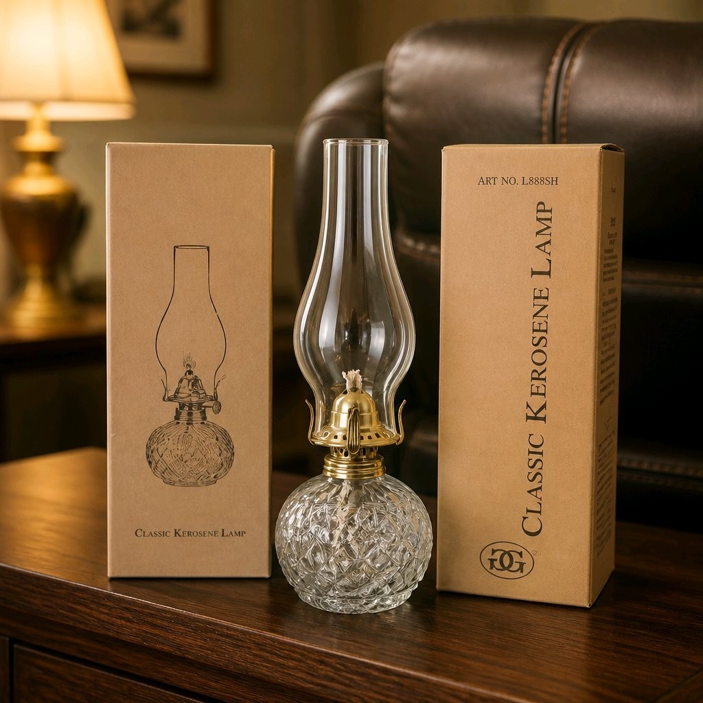 2/Classic Kerosene Lamp - New In Box - #L888SH