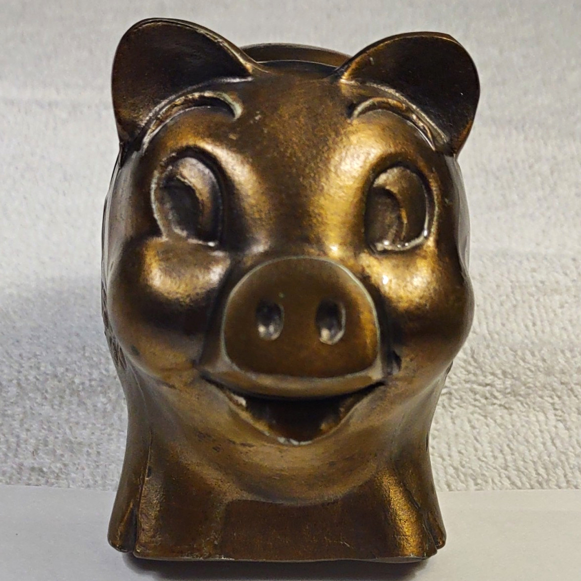 Banthrico 1974 First National Bank of Casper Metal Promotional Piggy Bank Banthrico 1974 First National Bank of Casper Metal Promotional Piggy Bank