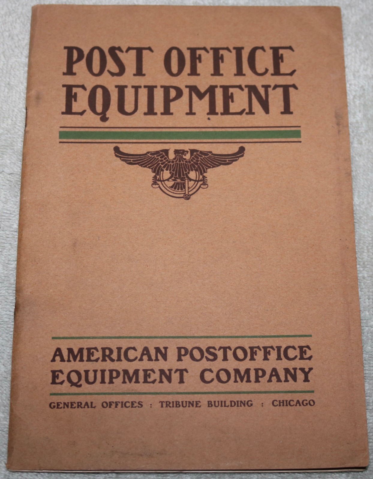 1904 AMERICAN POST OFFICE EQUIPMENT COMPANY CATALOG LETTER 1904 WORLDS FAIR PO