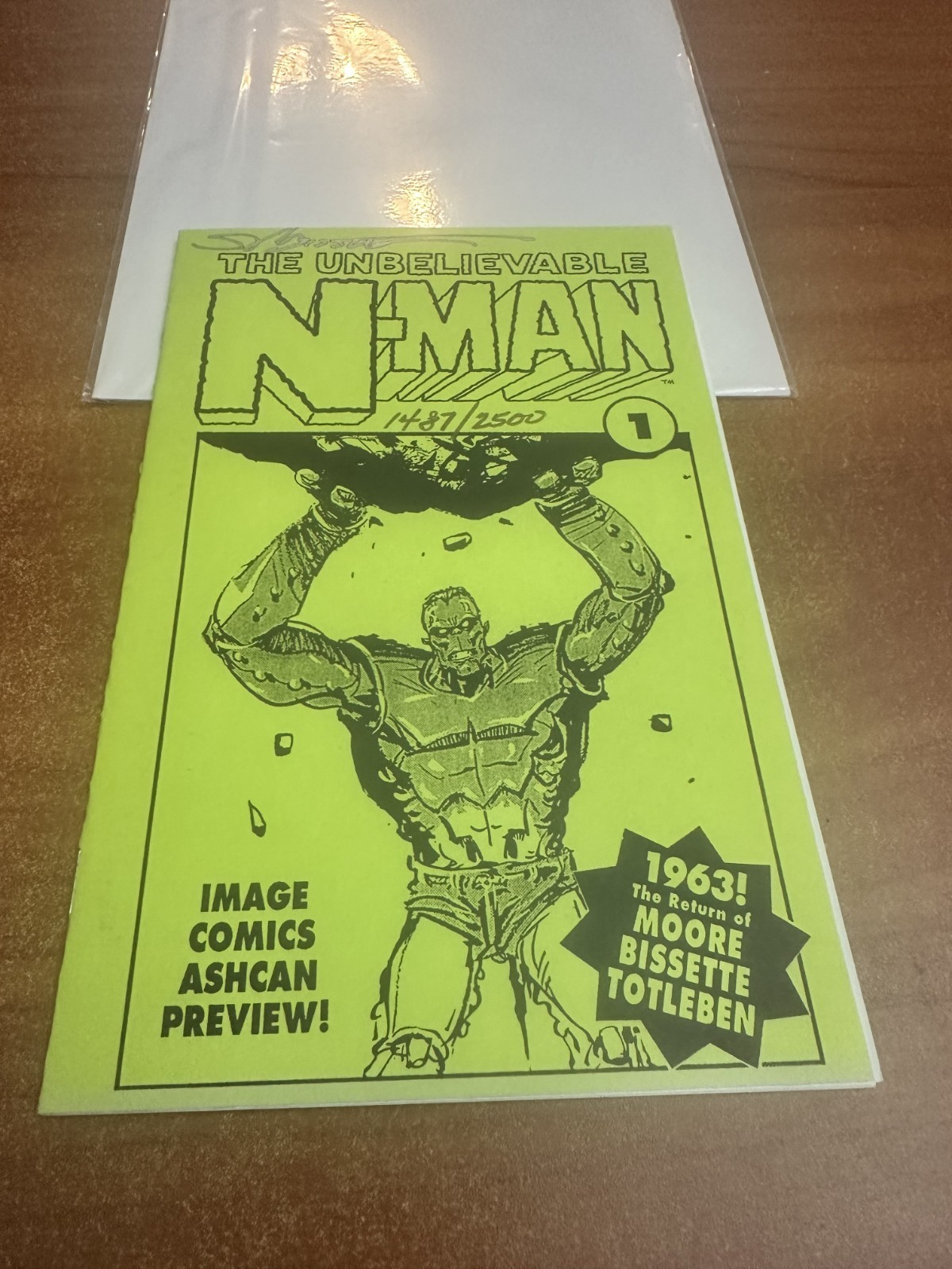 SIGNED The Unbelievable N-Man IMAGE Ashcan #1  Ltd Stephen Bissette
