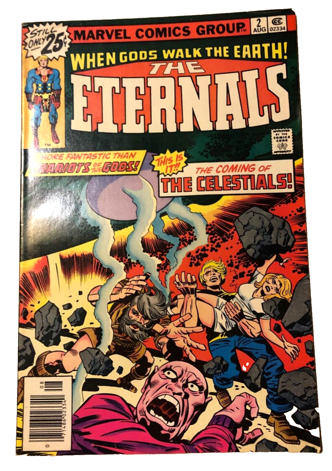 Marvel Comic Book The Eternals #2  Jack Kirby August 1976 Vintage Original