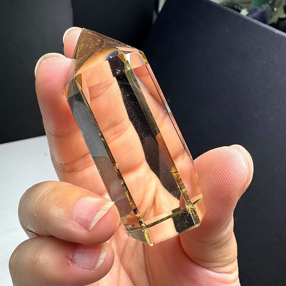 51g Natural citrine Quartz Energy Column Reiki Heal