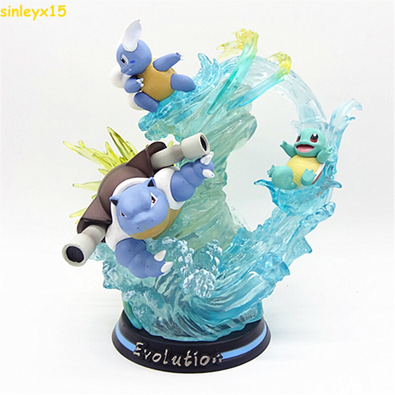 Cartoon Monsters Blastoise 10in PVC Figure Statue Model Toys Collection Gifts PK