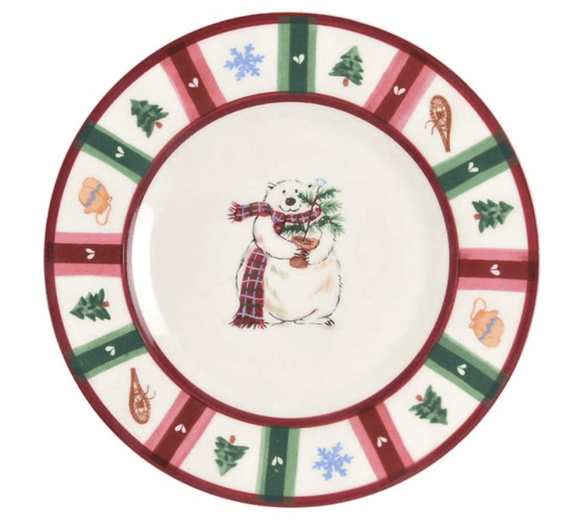 PFALTZGRAFF Snow Bear Salad Plates NEW FOUR