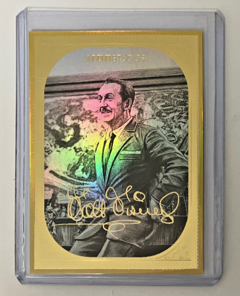2026 D23 Walt Disney Gold Foil Grading Card Iron Studios Extremly Limited rare