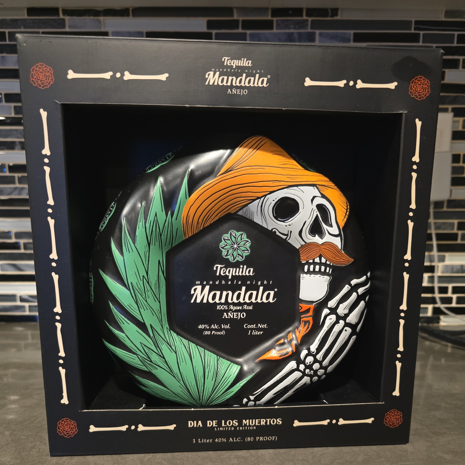 Mandala Dia De Muertos Anejo Tequila 2025 Limited Edition EMPTY COLLECTIBLE