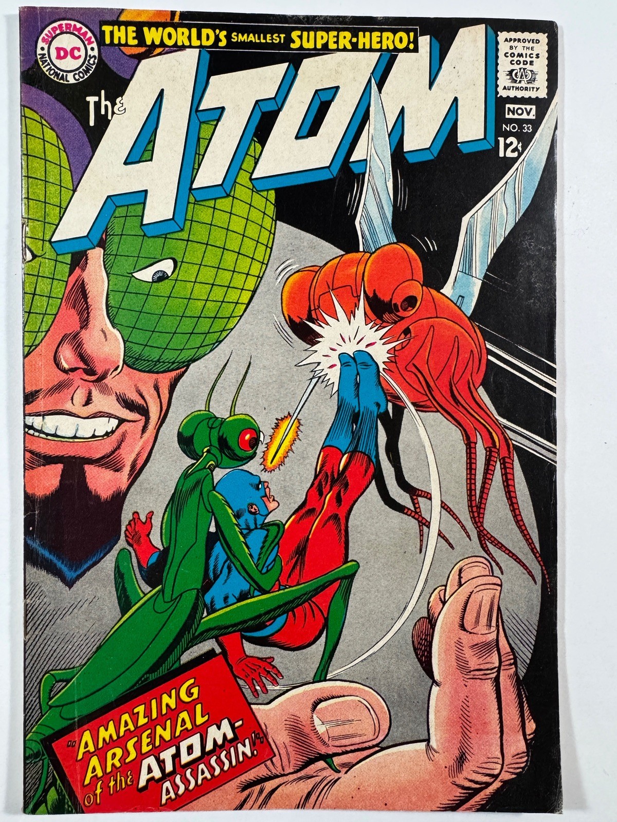 THE ATOM #33 : Amazing Arsenal of the Atom-Assassin 12¢ NOVEMBER 1967 DC COMICS