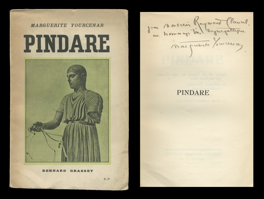 Marguerite Yourcenar (1903-1987) - RARE signed Pindare 1st edition - 1932 - COA