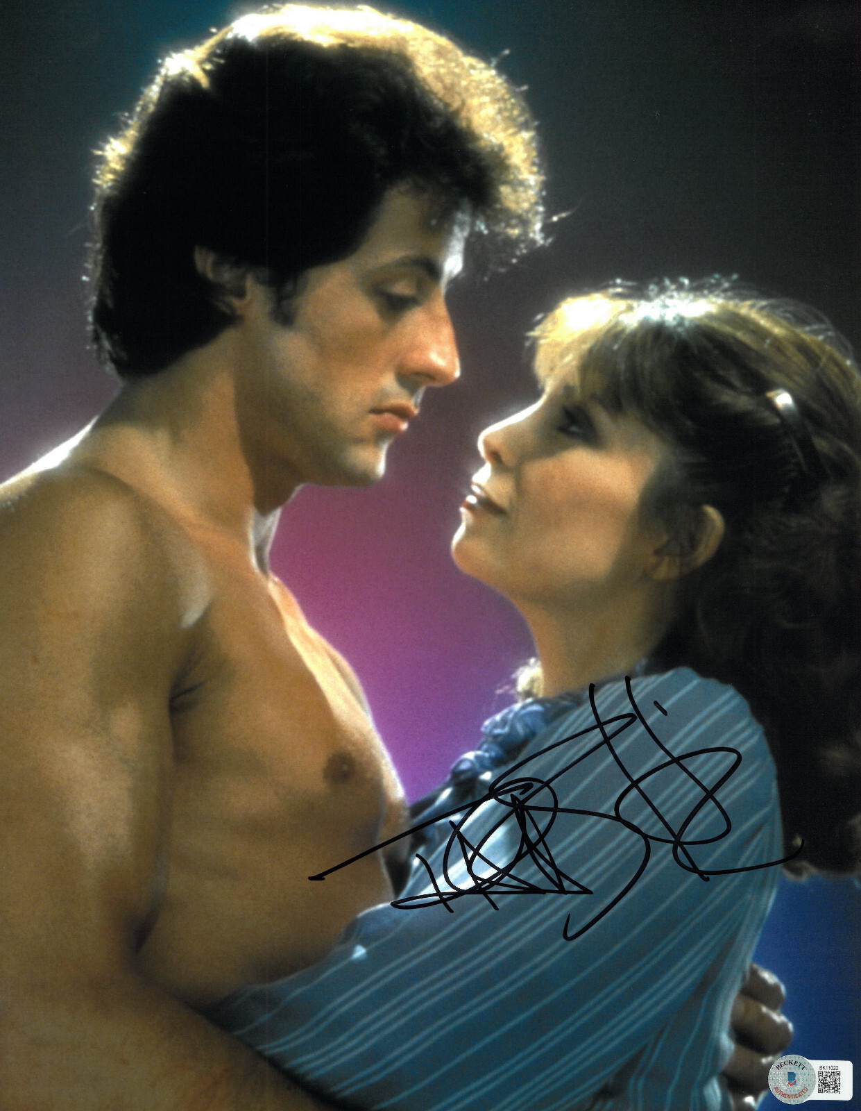 TALIA SHIRE SIGNED AUTOGRAPH ROCKY 11X14 PHOTO BECKETT BAS