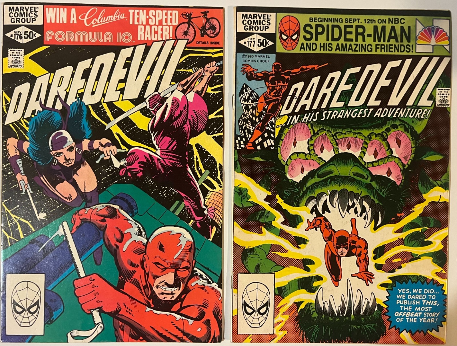 Daredevil 176 177 Marvel Comics 1981