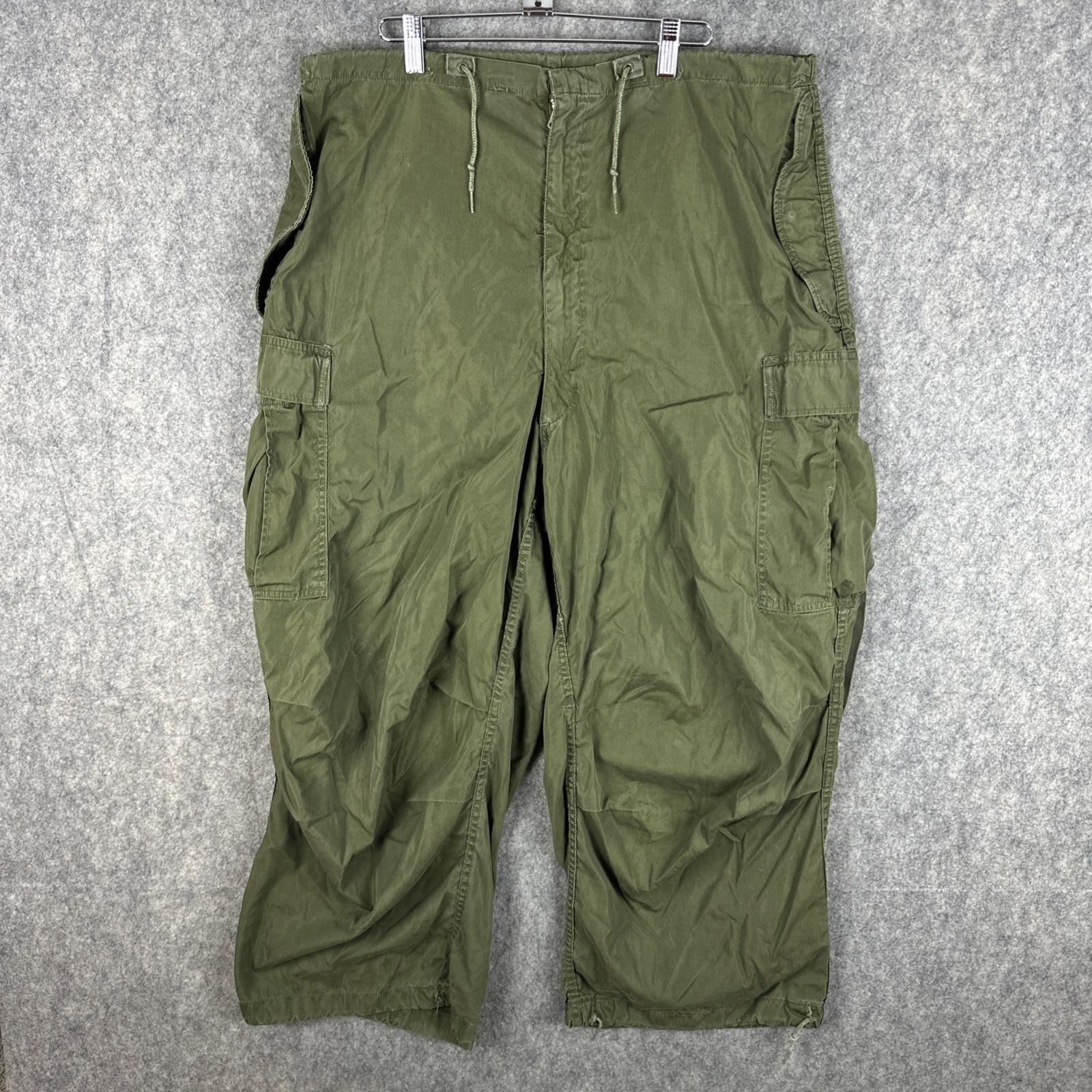 Vintage US Army M-1951 Arctic Shell Field Trousers Pant Men 36x25 Green No Liner