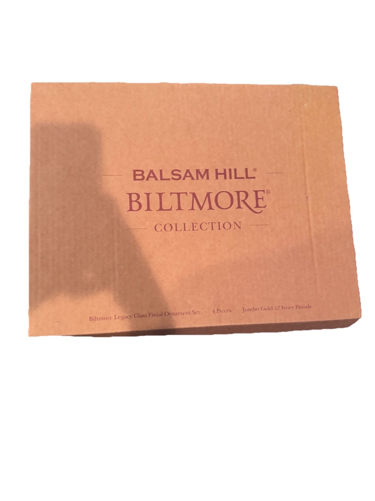 🔥🔥🔥Balsam Hill Biltmore Jumbo Gold & Ivory Finial Ornaments Set of 4
