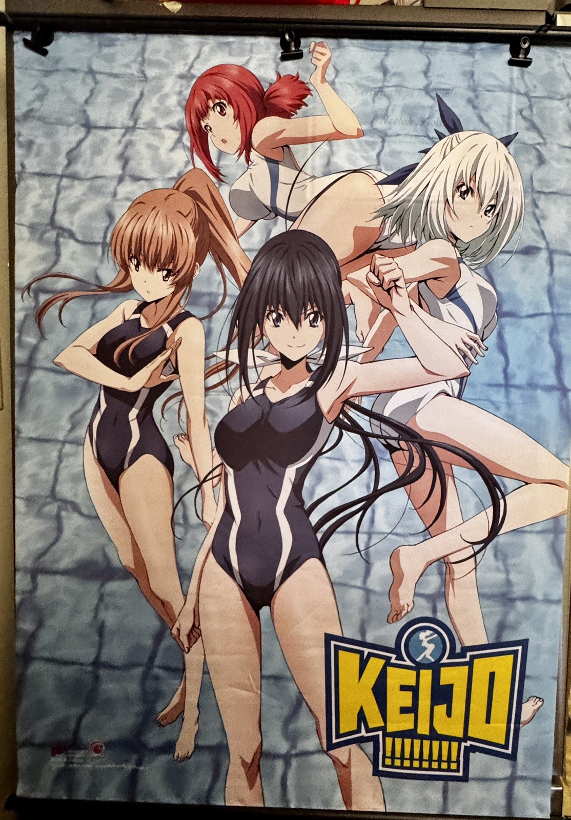 Keijo Series Anime Rare Banner GEE Crunchy Roll Wall Scroll 31x42