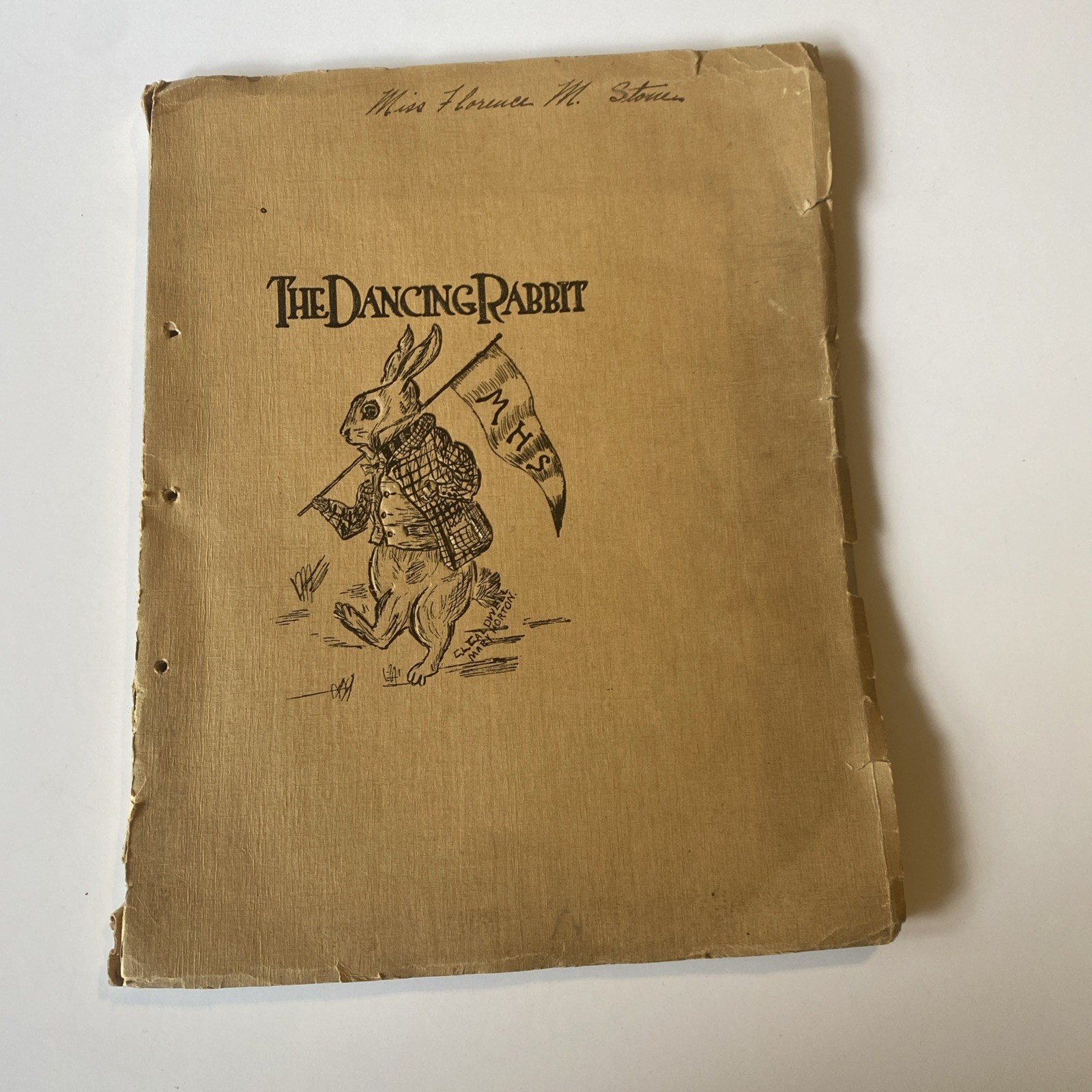Vintage 1911 McAlester High School Yearbook annual “The Dancing Rabbit” Vintage 1911 McAlester High School Yearbook annual “The Dancing Rabbit”