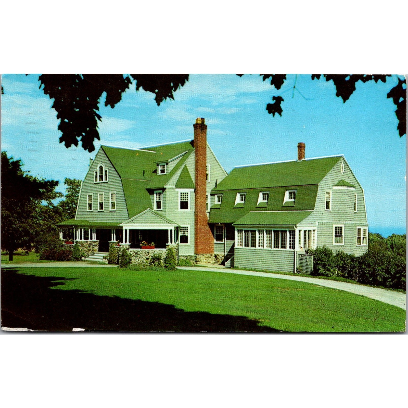 Roxmont Guest House On Penobscot Bay 1958 Rockland ME Vintage Postcard SP8-12