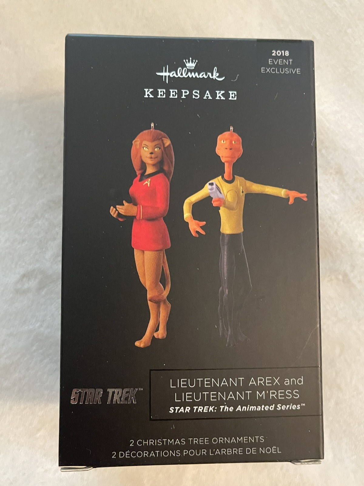 2018 SDCC EXCLUSIVE HALLMARK STAR TREK ANIMATED AREX M\'RESS ORNAMENT KEEPSAKE