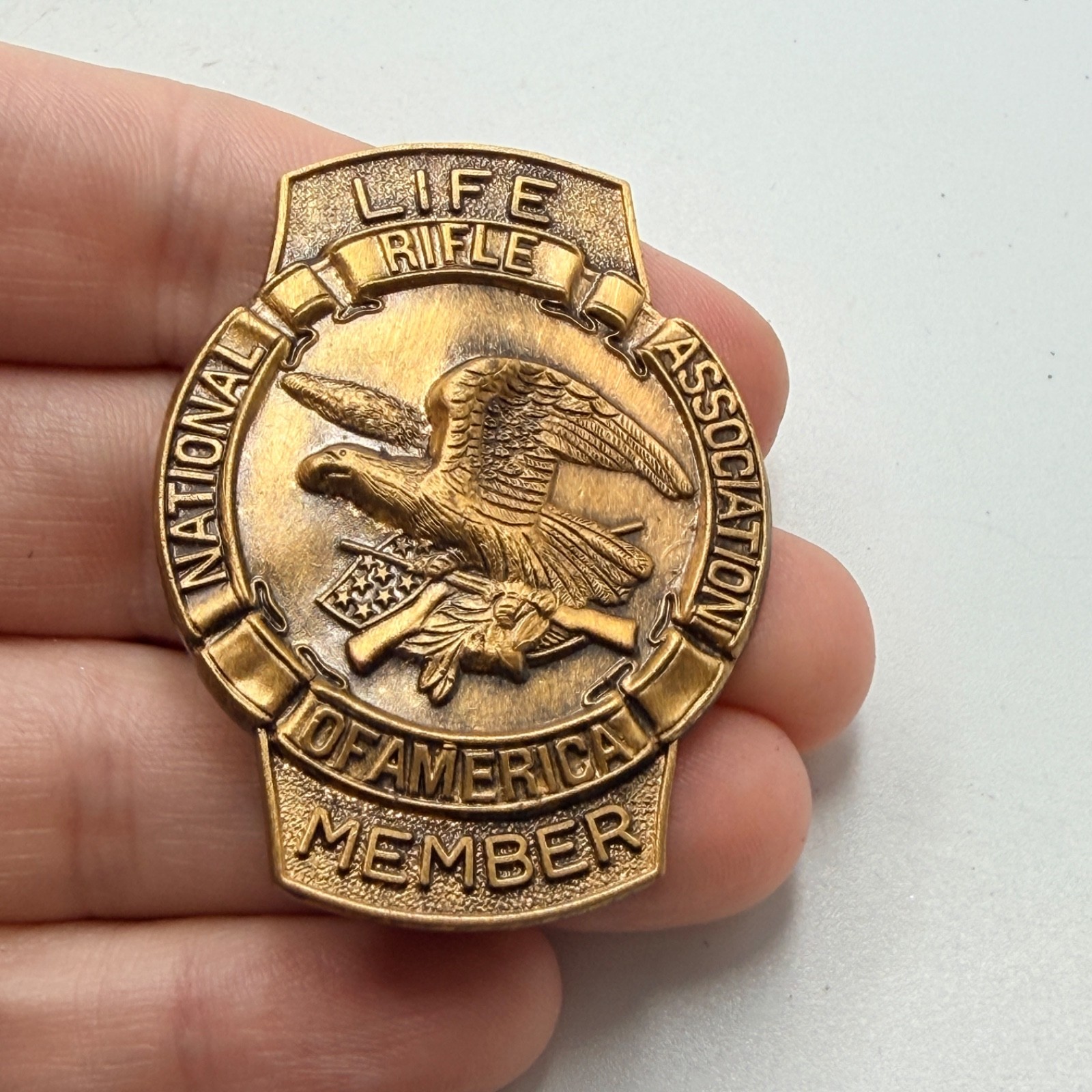 Vintage Blackinton NRA Life Member Eagle Lapel Pin National Rifle Association Vintage Blackinton NRA Life Member Eagle Lapel Pin National Rifle Association