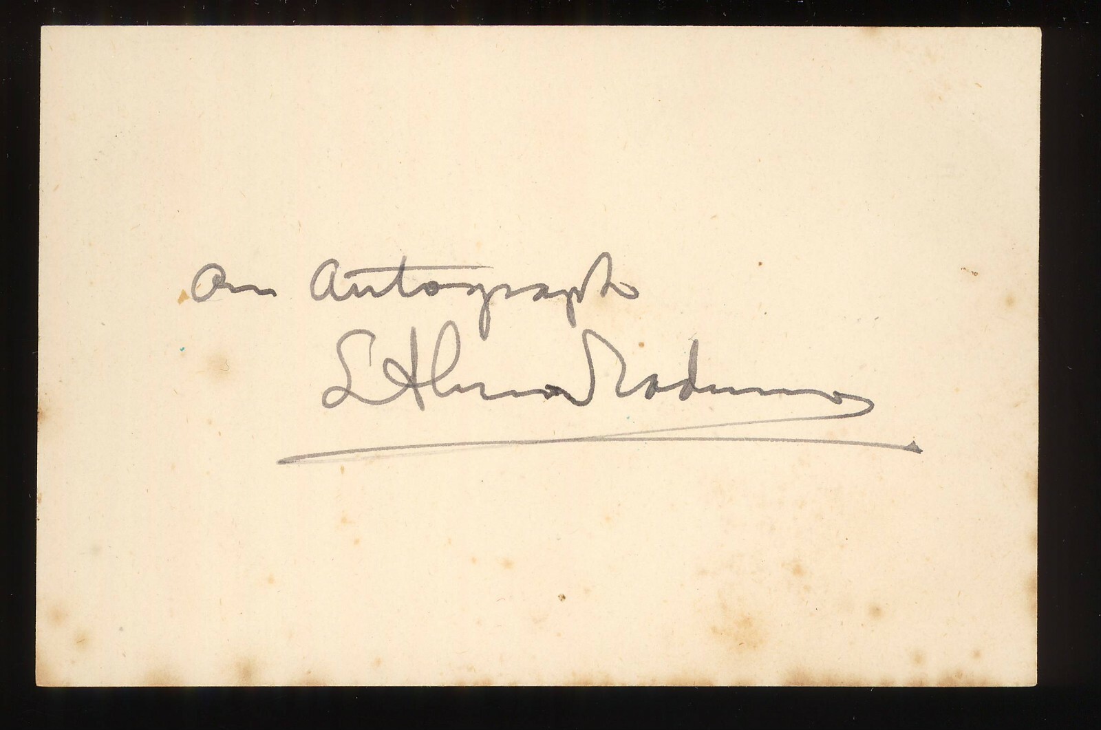 Lawrence Alma-Tadema Signed Auto Autograph 6cm x 9.2cm JSA Certified