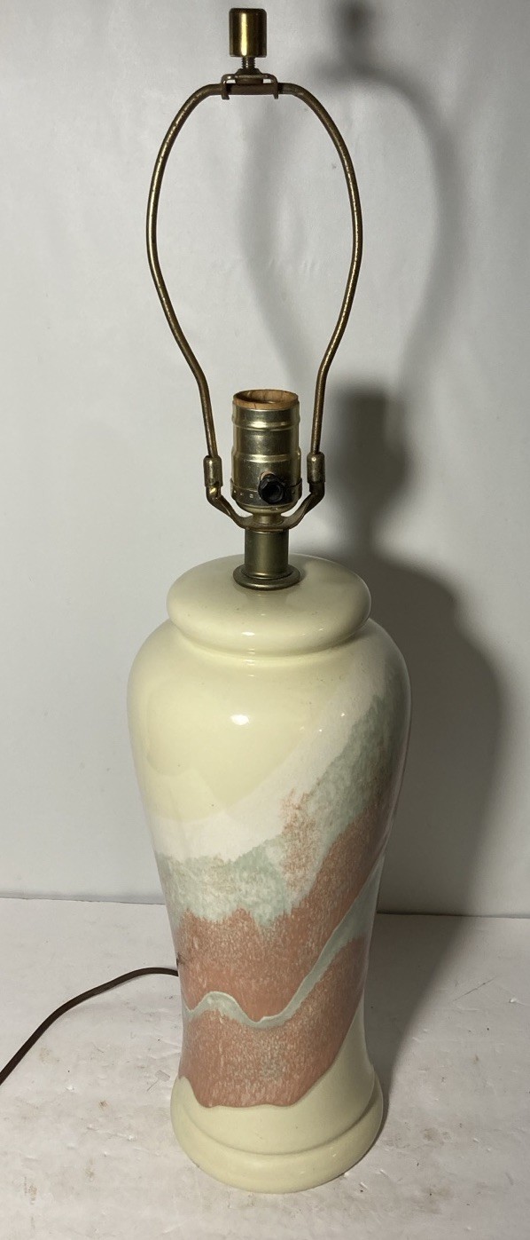 CALIFORNIA POTTERY Vtg 80s Hand Made Post Modern Drip Glaze 23