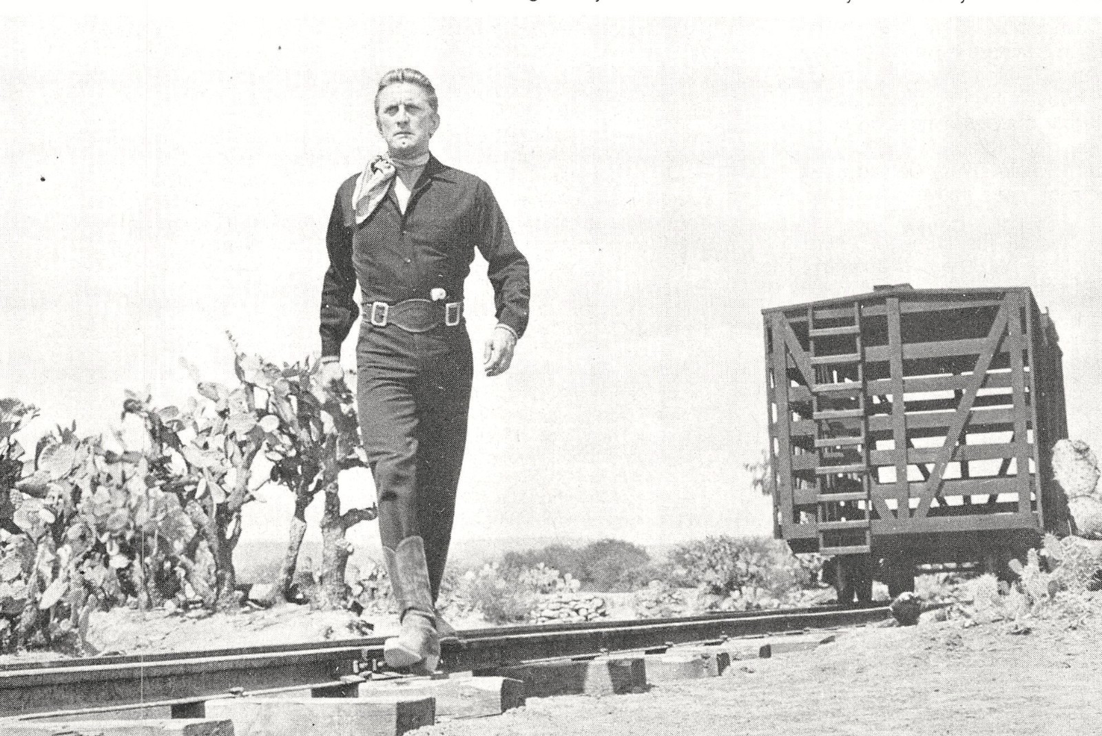 Railroad Movies Audie Murphy W C Fields Kirk Douglas River Kwai Vtg Mag Article