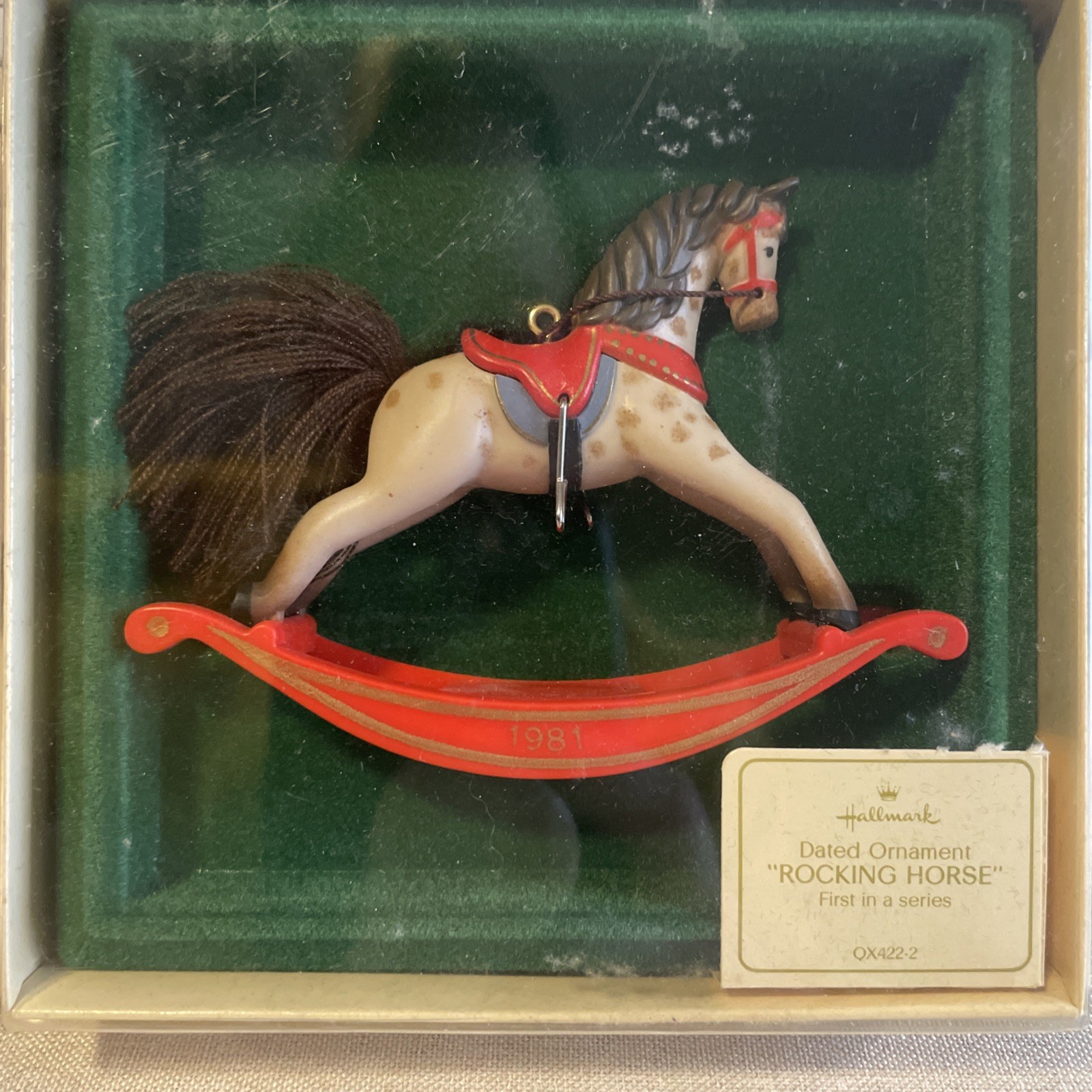Hallmark Keepsake 1981 Rocking Horse Dated Ornament #1 - First in a Series