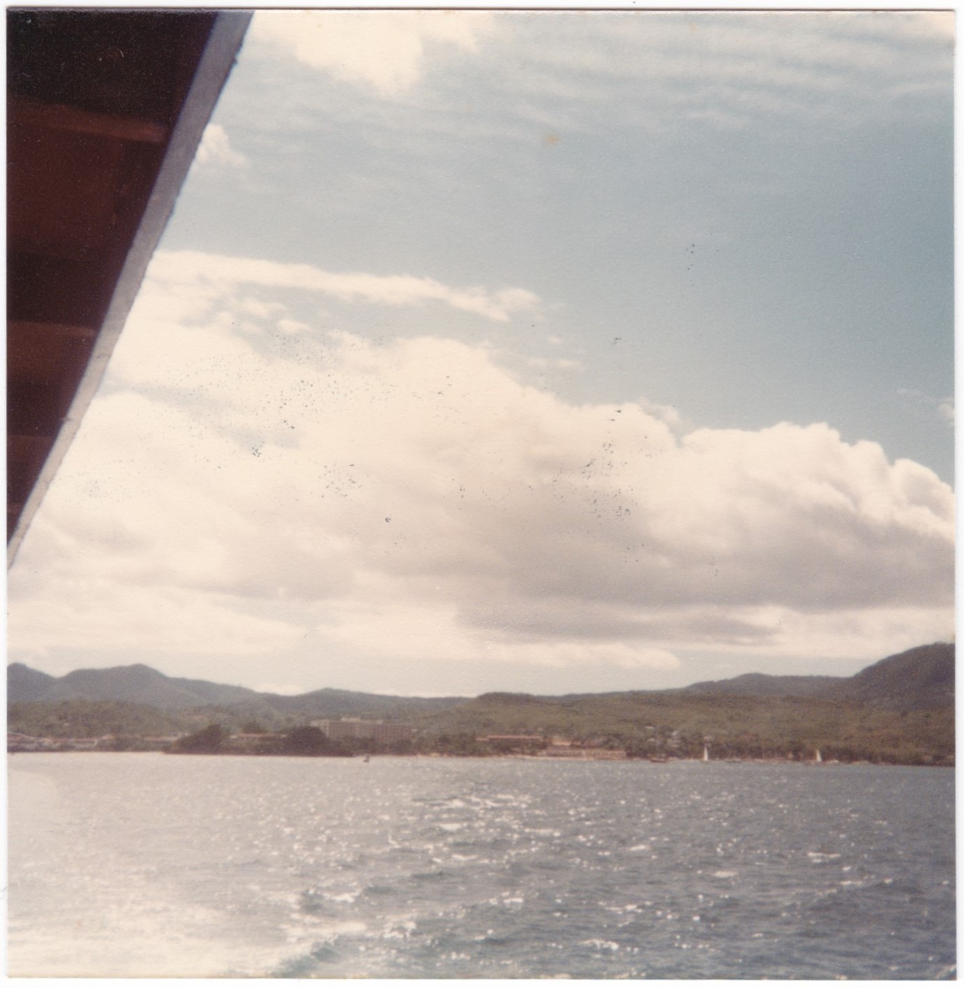 Martinique Bay Island Vacation Snapshot Original 1970\'s Vintage Found Photograph