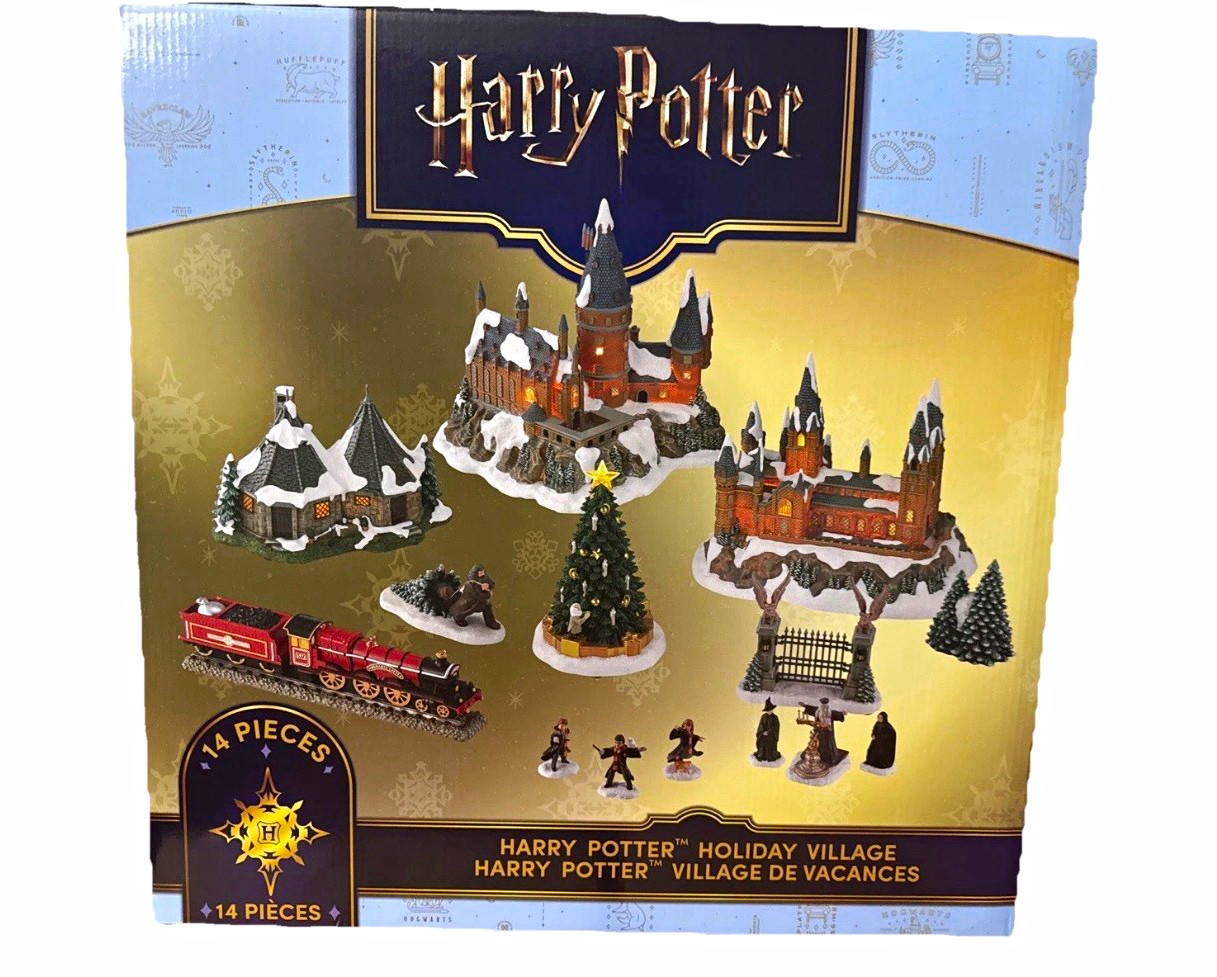 Harry Potter Holiday Village 14-Piece Christmas Village Set LED