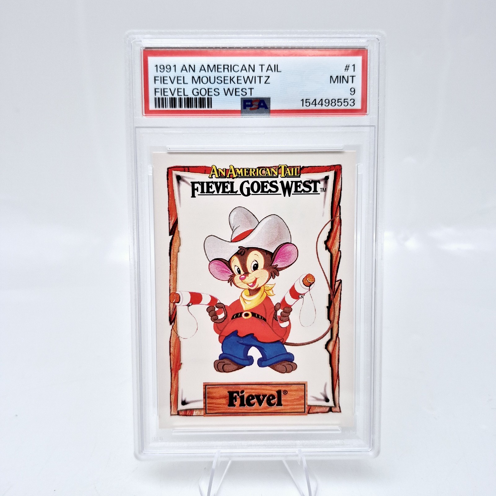 1991 An American Tail Fievel Mousekewitz #1 PSA 9 Fievel Goes West