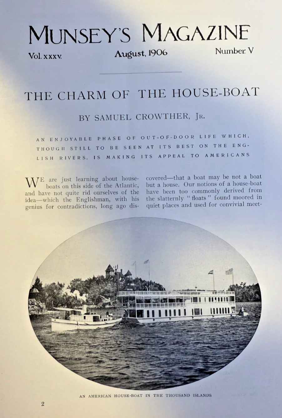 1906 Life on a Houseboat illustrated 1906 Life on a Houseboat illustrated