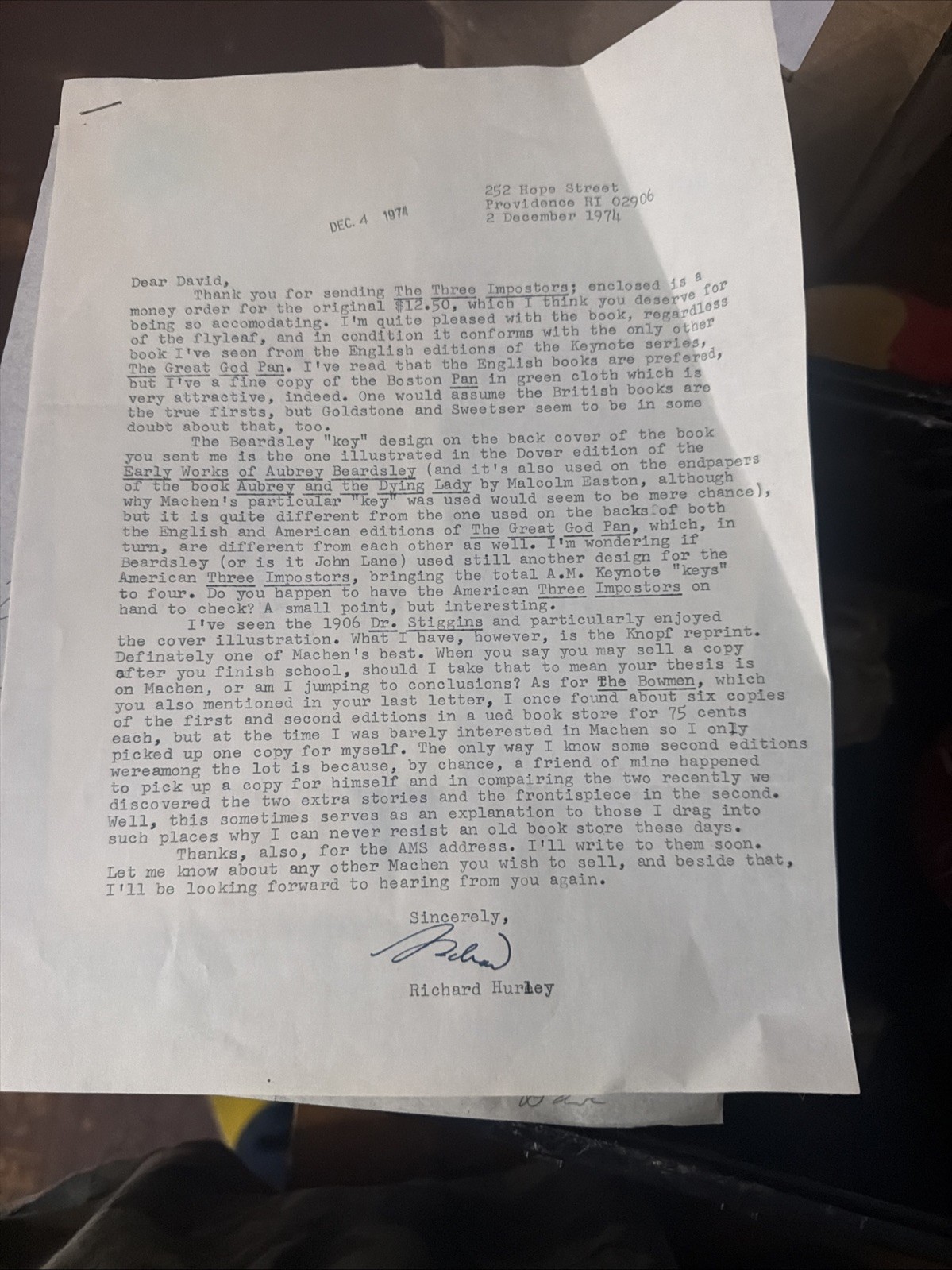 Vintage Letter