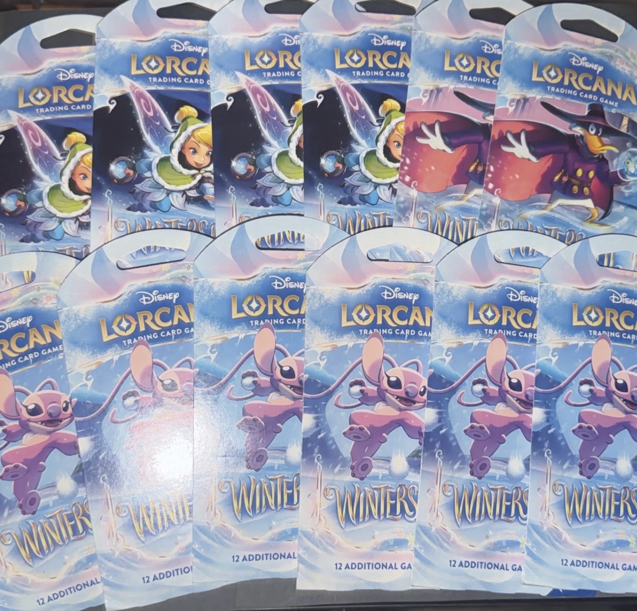 12x LOT Disney Lorcana Winterspell Sleeved Booster Pack - NEW SEALED 🔥🔥