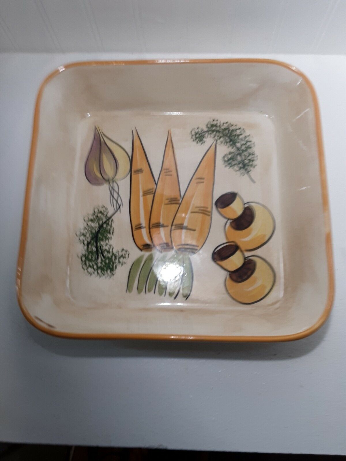 Vintage 1970’s Ceramic Casserole Dish Set Of 2 Mushroom Beige