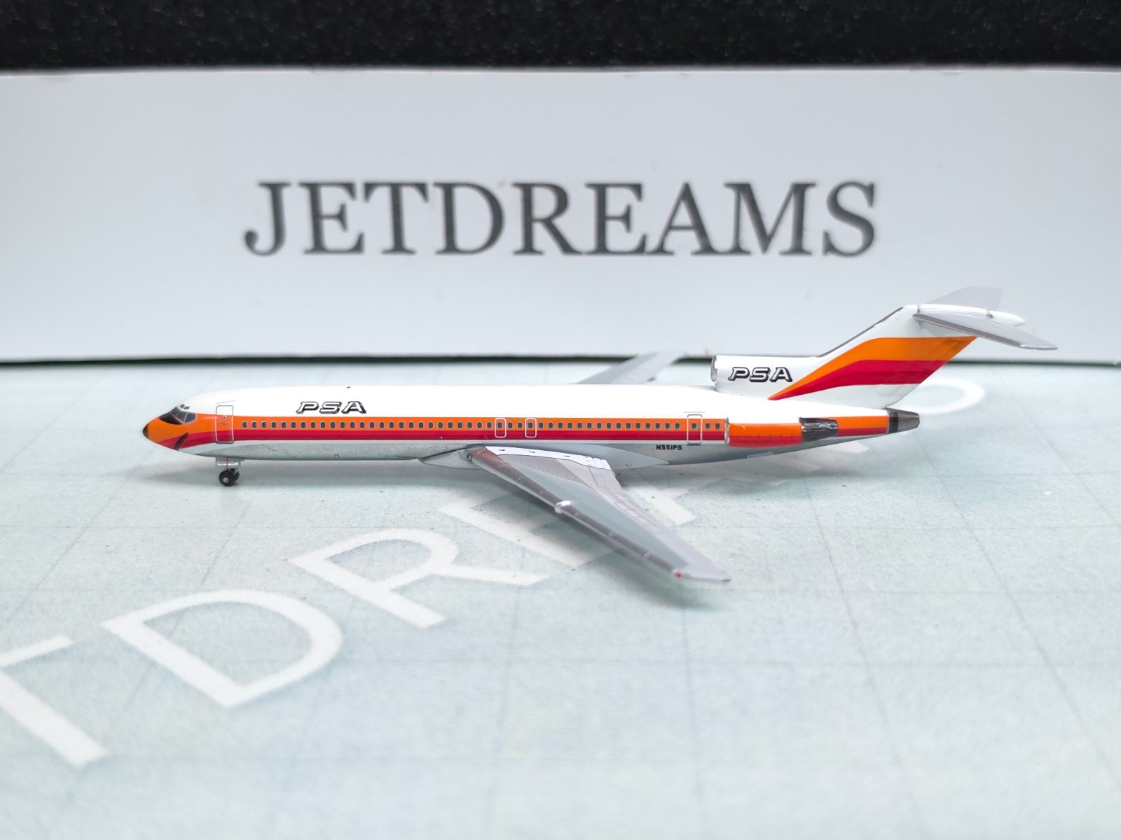 1/400 PSA PACIFIC SOUTHWEST BOEING 727-200 1980'S COLORS N551PS AEROCLASSICS