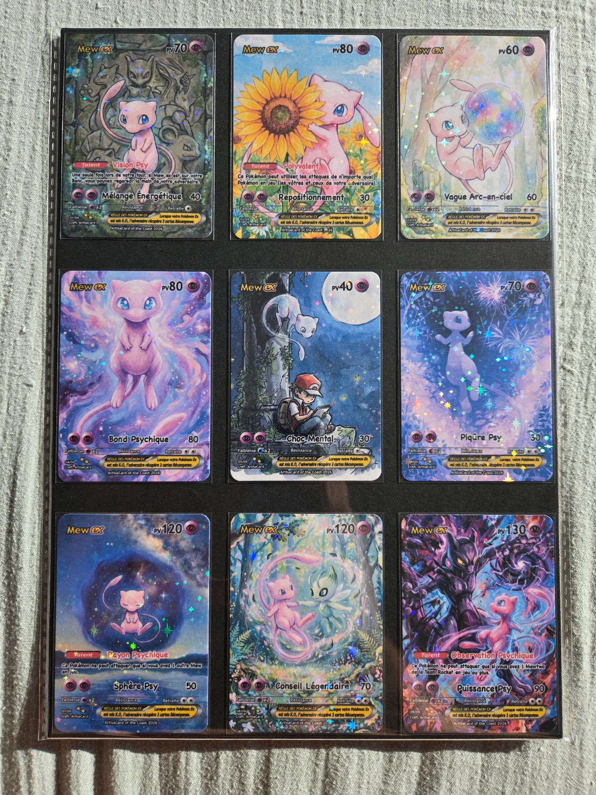 Pokemon Cards Mew Ex Full Art Holographic