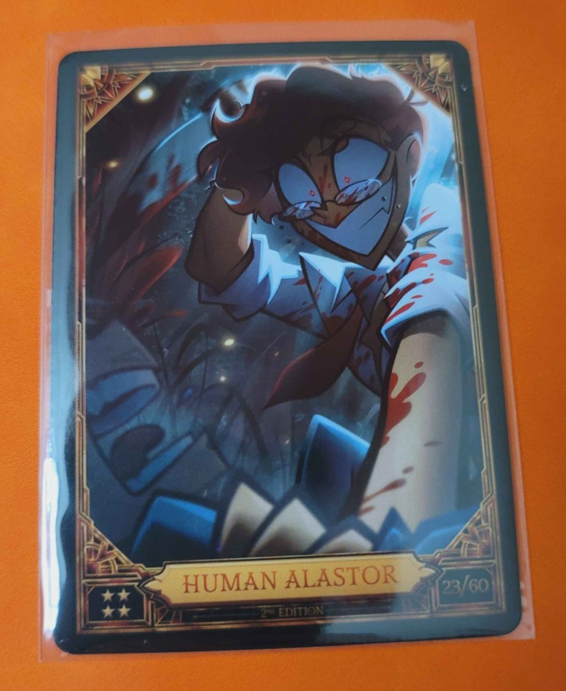 2nd Edition HUMAN ALASTOR 23/60 - ULTRA RARE Hazbin Hotel Season 2 Trading Card