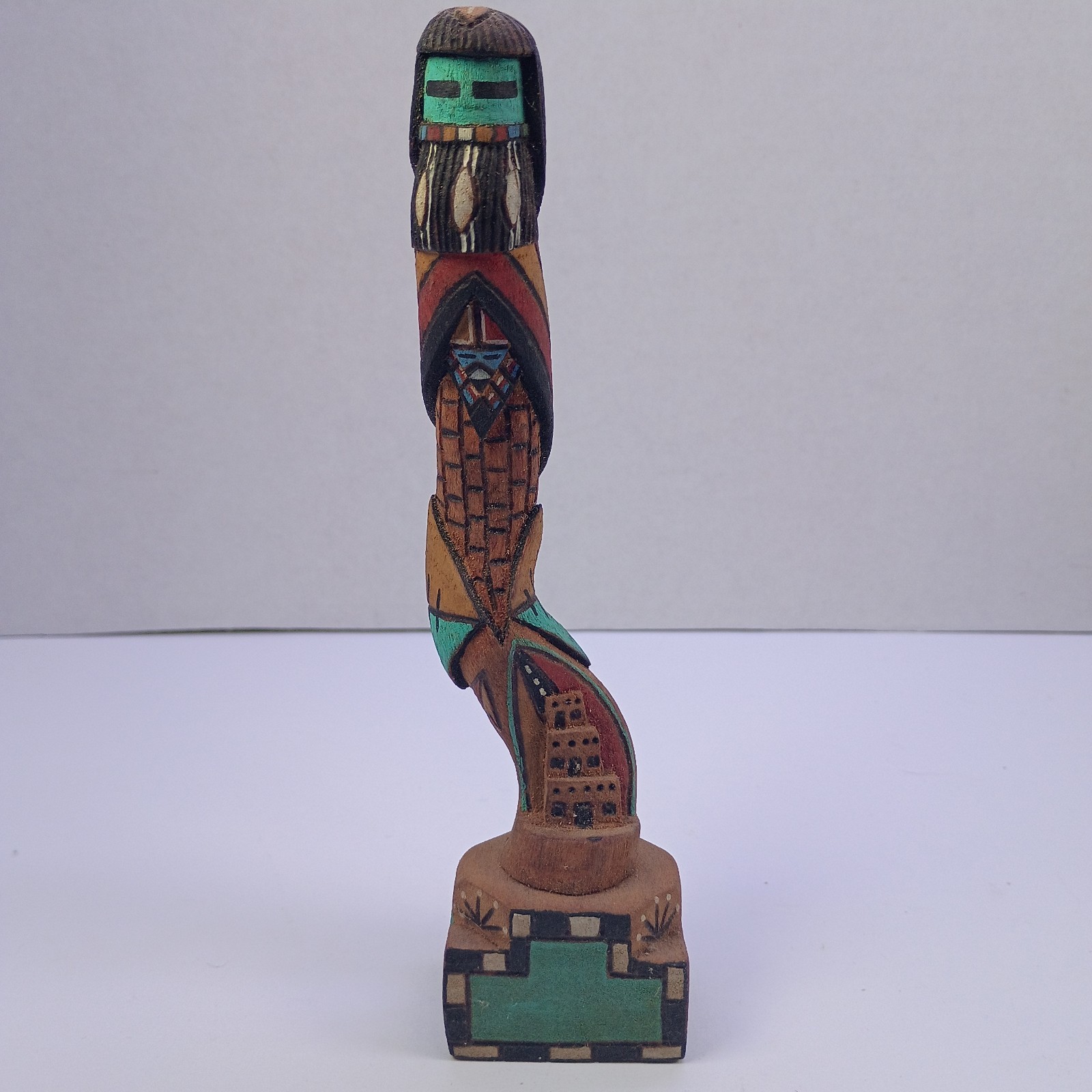 Native American Wooden Hand Carved 7\