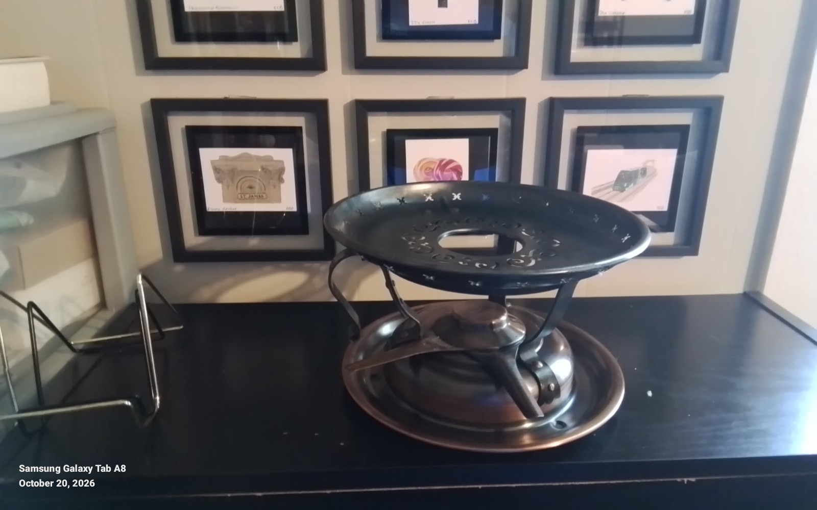 VTG Stockli Swiss Made Fondue Burner & Warming Stand Stove Copper and Steel VTG Stockli Swiss Made Fondue Burner & Warming Stand Stove Copper and Steel