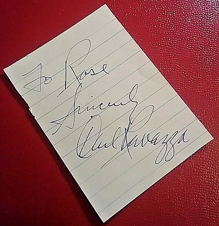 Autograph - Carl Ravza 1910-1968 Vocalist Singer jazz musician Signed Signature Autograph - Carl Ravza 1910-1968 Vocalist Singer jazz musician Signed Signature