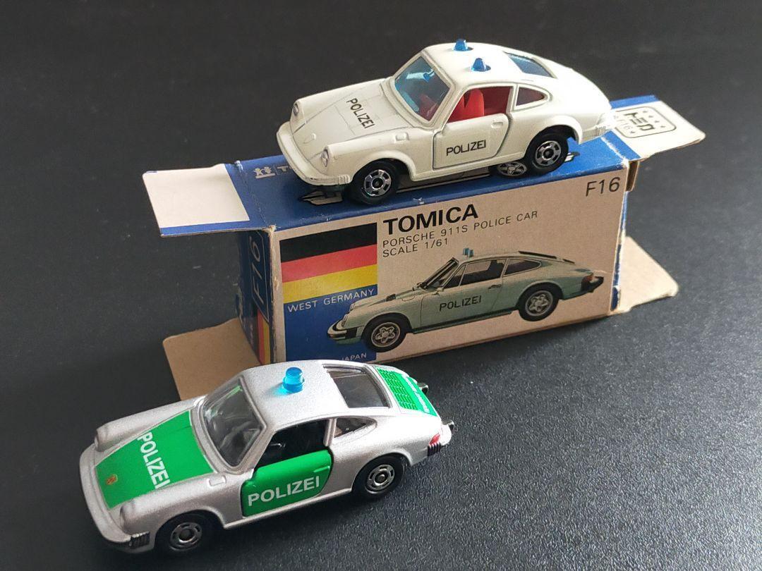 Tomica Porsche 911S Police Car Made In Japan Blue Box F16 With Bonus