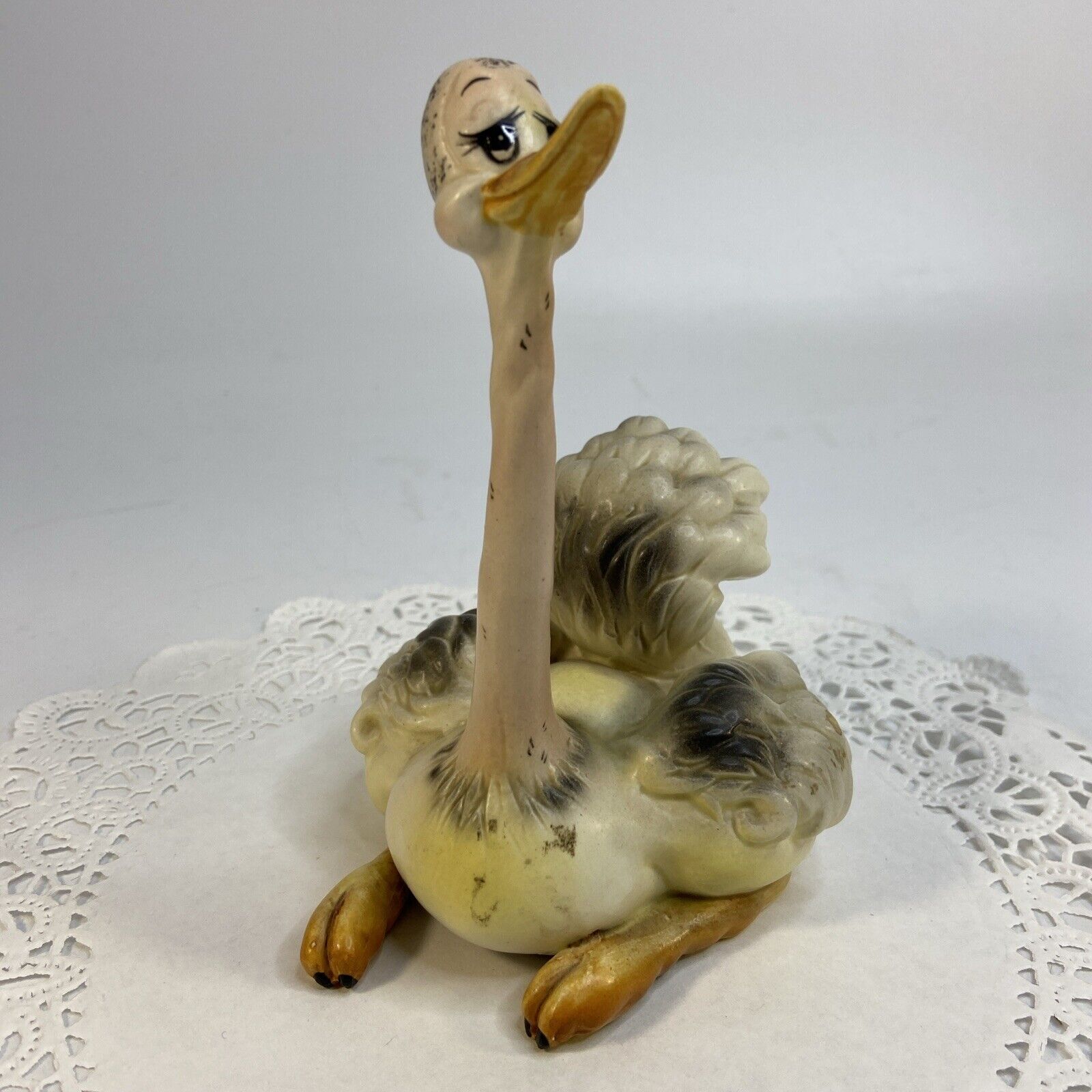Vintage Joseph Originals Ceramic Ostrich Anthropomorphic Bird Figurine Japan